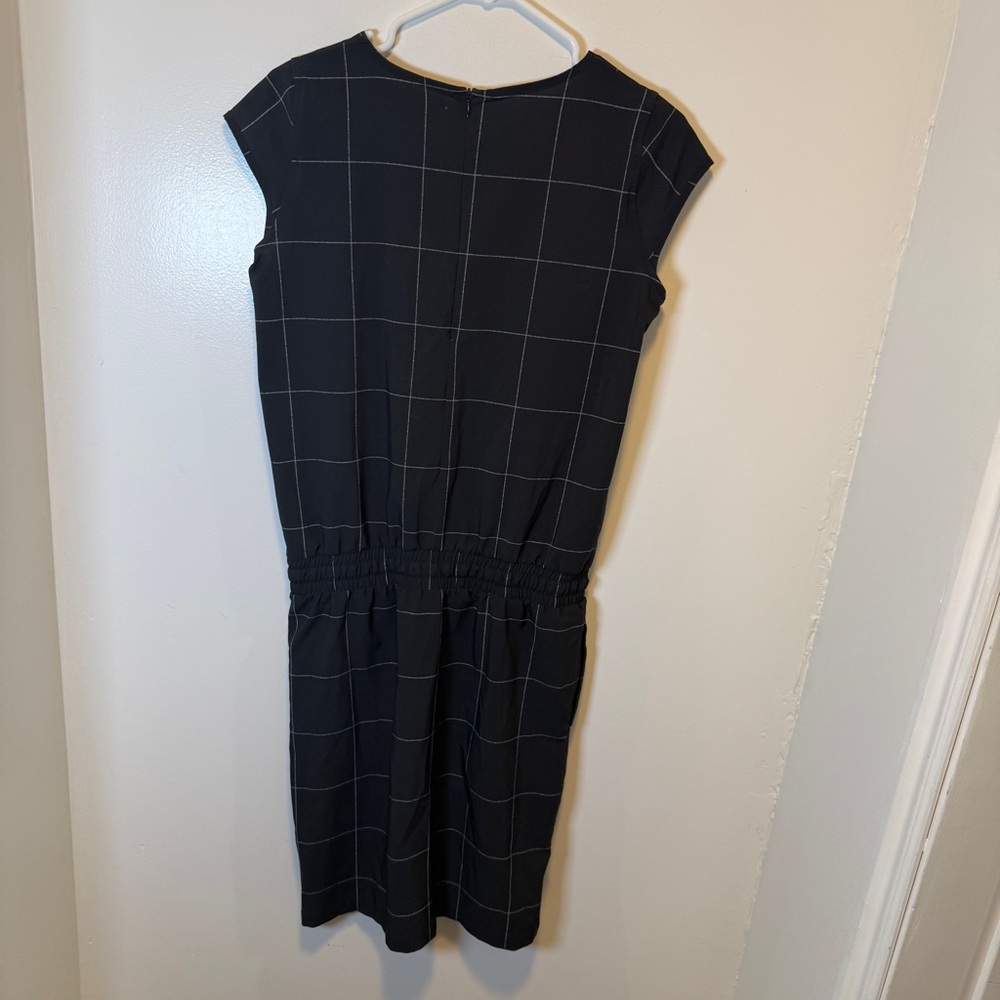 Albion windowpane black going places dress women's size XS - Picture 2 of 4